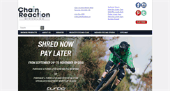 Desktop Screenshot of chainreactionbicycles.ca